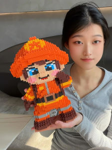Educational Mini Particle Firefighter Building Blocks Toy Handmade Decorations Gift for Boys Girls Children Students