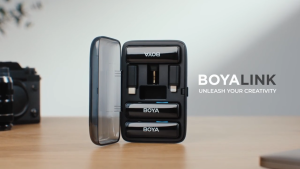 BOYA BOYALINK 3-in-1 Wireless Microphone with Charging Case Noise Cancelling Professional Mini Mic Lapel Microphone for Vlogging DSLR Camera iPhone Android iPhone15 Youtube TikTok - Lazada