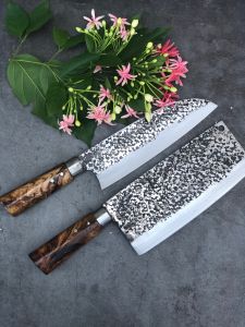 Bộ 2 dao bếp CHẶT THỊT GÀ - DEBA THÁI Dập chống dính Mộc Nhiên