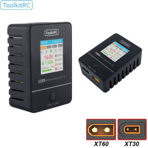 Bộ Sạc AC Nhỏ Gọn ToolkitRC M4AC 30W Dành Cho Pin Máy Bay Không Người Lái Mô Hình RC Đua FPV Biểu Diễn Tự Do 1-4S Giao Diện XT30/XT60 Kim Loại LiPO LiFE LiHV