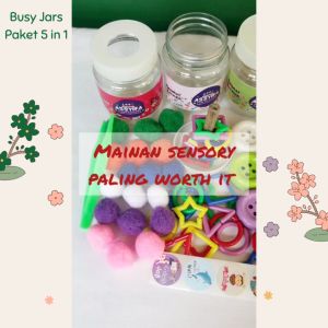 Busy jar ecer satuan mainan sensory edukatif montessori | Assyifa Funtessori