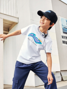 LI-NING KIDS | Breathable Combed Cotton Childrens T-Shirt