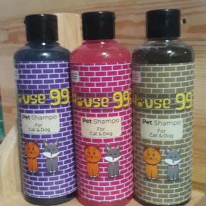 SHAMPOO Shampoo Kutu Jamur Conditioner Kucing Anjing Kelinci Musang - Shampoo 250ml Kutu Jamur Conditioner 3in1