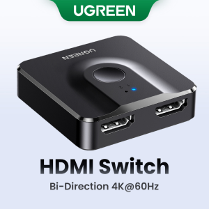 UGREEN HDMI Switch 4K 60Hz HDMI 2.0 Splitter Switcher 2 in 1 Out/1 in 2 Out Bi-Directional HDMI Box Compatible with Switch PS5 PS4 Xbox Monitor Fire Stick