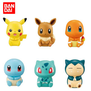 Takara Tomy | 3-4cm Pokemon Anime Figure Pikachu Charmander Squirtle Bulbasaur Psyduck Cute Doll Pet Action Collect Model Kids Toy Gift
