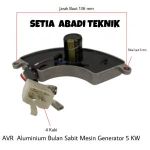 AVR Aluminium Bulan Sabit Mesin Generator Bensin 5000 watt/ 5 KW