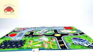 Đồ chơi giao thông kèm 2 xe kim loại và biển giao thông hàng chính hãng Six Six Zero