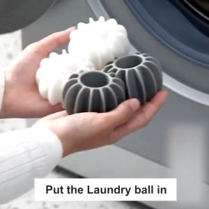 Reusable Decontamination Magic Laundry Ball Anti-tangle Clothes Clean Washing Machine Soft Silicone