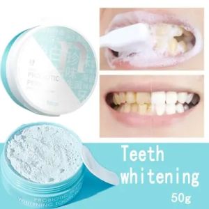 Teeth Whitening Powder Pemutih Gigi Pasta Gigi Alat Gigi Putih Gigi Bersih Kebersihan Mulut Sikat Menghilangkan Noda Pemutih Gigi Bubuk Mutiara Putih 50g