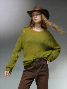 Toyouth | Casual Shimmer Holes Knitwear
