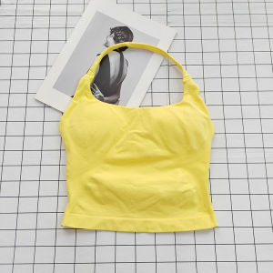 Áo Bralette Cổ Vuông Dây Đeo Vai Dày Lưng Khoét Sâu Có Mút Ngực Tháo Rời Ôm Sát Kiểu Dáng Thường Ngày Thích Hợp Mặc Ngoài Khi Tập Yoga.