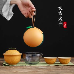 Portable Outdoor Camping Tea Set Travel Personal Two Cups Quick Guest Cup Brewing Drinking Equipment Simple On-the-go