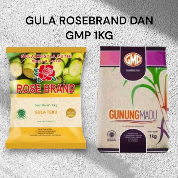 GULA PASIR GMP 1KG / GULA PASIR ROSEBRAND 1KG | Lazada Indonesia