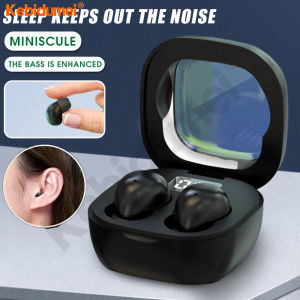 Kebidumei หูฟังไร้สายมองไม่เห็น Bluetooth 5.3 การนอนหลับหูฟัง TWS หูฟัง HiFi แบบ In-Ear ตัดเสียงสเตอริโอหูฟังนโยบาย ขนาดเล็ก สำหรับการทำงานเพลงการนอนหลับ
