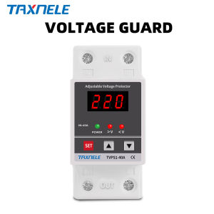 Thanh Ray Din 40A 60A Kỹ Thuật Số Điện Áp Bảo Vệ Rơle Bảo Vệ Điện Áp Thấp Tự Động Điều Chỉnh Được Bảo Vệ