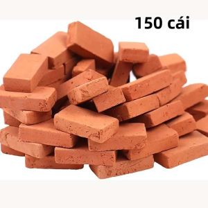 150/200 Miếng Gạch Mini Để Làm Cảnh Quan Tỉ Lệ 1/35 Gạch Tường Mini Bằng Bê Tông/Xi Măng Để Trang Trí Vườn Nhà Búp Bê