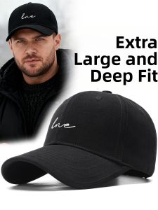 FANSHIYUN | Oversized Hard Top Baseball Cap with Wide Brim