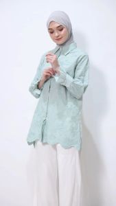 Urban Exchange Indira Green Tunik - Atasan Kemeja Tunik Hijau