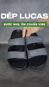 Dép nam da bò LUCAS quai da Nappa cùng đế cao su công thái học êm ái phong cách trẻ trung năng động Anh Tho Leather