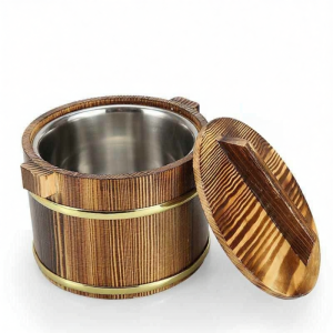 Commercial Use Insulated Wooden Rice Bucket