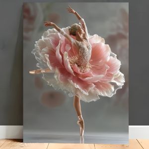 KAYOU | DIY Oil Painting By Number Dancer Dancing Flower Paint By Number Oil Handpainted Acrylic Unique Gift Wall Art Home Decor