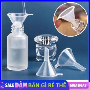 Combo 10 Phễu Chiết - Phễu Chiết Mini Nhỏ Gọn Dùng Chiết Tinh Dầu Nước Hoa Tiện Lợi - Phễu Nhựa Trong Suốt Chiết Chất Lỏng