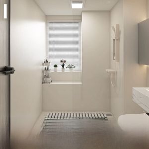 Matte Finish Micro Cement Tiles Cream Color Whole Body Soft Light Bathroom Kitchen Balcony Floor And Wall Bricks Japanese Style