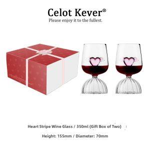 Atmospheric Heart-shaped Wine Glass