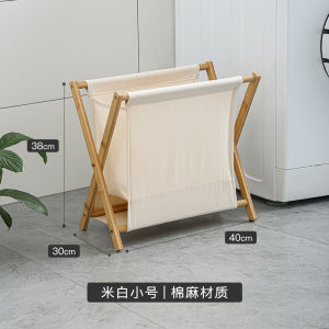 Uneco Foldable Bamboo Fabric Dirty Clothes Hamper Basket Bedroom Home Use Ins Basket Traditional Japanese Style Country Style