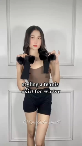 ONEFASHIONMALL Fur Leg Warmer Winter Kaos Kaki Bulu Tebal Socks Boots Rajut Tanpa Ujung Jari KK022