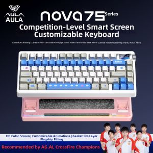 AULA | Customizable Wireless Mechanical Keyboard for Gaming Intelligent Display
