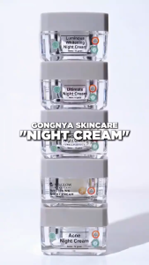 MS GLOW Night Cream Brightening - 12 gr | Luminous Whitening Acne WhiteCell DNA Ultimate - Mengurangi Tampilan Garis Halus & Mencerahkan - Memudarkan Hiperpigmentasi - Mengontrol Minyak Berlebih - Menyamarkan Jerawat | MS GLOW Night Cream ORIGINAL