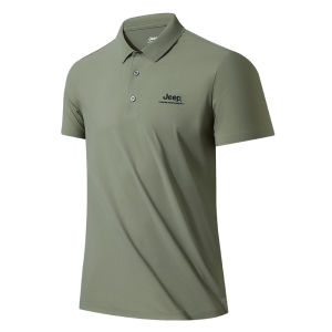 Jeep | Jeep Official Outdoor Quick Dry Polo Shirt Mens Sun Protection Sporty Short Sleeve Turn-down Collar Fast-drying Summer T-shirt