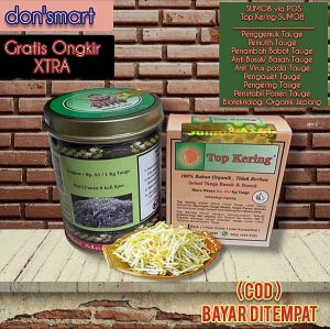 SUMO via POS ( Serbuk ) + Top Kering tauge | ( Pemutih tauge Penggemuk tauge & Solusi anti busuk/basah tauge ) + BUKU PANDUAN