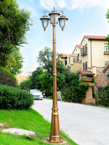 FANKESEN | European Courtyard Outdoor Waterproof Street Light 3m Pole