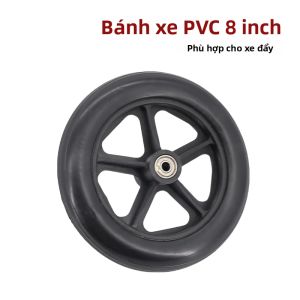 Bánh Xe Cao Su Thay Thế Bánh Trước Xe Lăn Bánh Đơn Cho Xe Người Khuyết Tật Bánh Xe Lăn Đa Năng 6/7/8/10 Inch