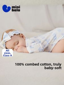 MINI BALA | Pure Cotton Soft Breathable One-Piece Romper for Autumn