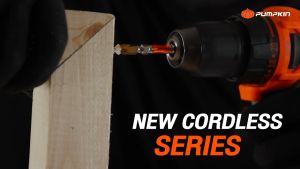 PUMPKIN สว่านแบตเตอรี่ สว่านไร้สาย 10 mm. 12V Li-ion XT-10DB รหัส 50272 เจาะไม้+เหล็ก อุปกรณ์ตามภาพครับ