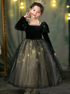 Đầm Công Chúa Phong Cách Audrey Hepburn Sang Trọng Đen
