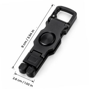 Fidget Spinner Phone Stand 360 Rotation Foldable Plastic Silicone with Hook for Desk Video Call Stress Relief 4 Colors
