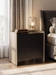 Sleek Modern Italian Luxury Bedside Table