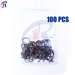 R.joy - Kail Pancing Box 100 Pcs Bertaring Baja Karbon Tinggi Model Ise Ebi