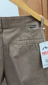 ROCCO Celana Pendek Chino Pria Polos Bahan Kanvas Tebal dan Halus Model Casual Original Jumbo