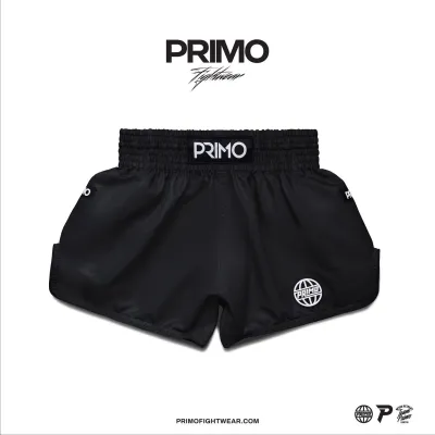 กางเกงสู้กีฬาสากล Primo สำหรับผู้ชายและผู้หญิง วัสดุโพลีเอสเตอร์ ความยาวปานกลาง สำหรับฝึกซ้อมมวยไทย วิ่ง ฟิตเนส