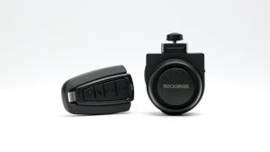 【Local Delivery】ROCKBROS Rechargeable Bike Bell With Alarm Waterproof Loud Sound MTB Horn Anti-theft Road Bicycle Electric Bell With Remote Control Bike Accessories