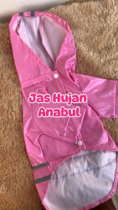 Baju Jas Hujan Anjing Kucing Dog Cat Raincoat Waterproof Anti Air