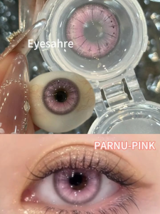 Eyeshare 2pcs Cosplay Contact Lenses PARNU Series Pink Sweet Eyes Halloween Anime Lens