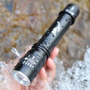 Diving flashlight T6 Zoom diving underwater remote waterproof strong light rechargeable flashlight