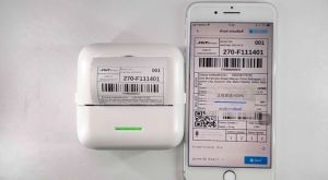 MICOO 57mm เครื่องปริ้นพกพา เครื่องปริ้นสติ๊กเกอร์ เครื่องปริ้นความร้อนไร้หมึก พิมพ์ที่อยู่ ไฟล์: บาร์โค้ด ฉลากสินค้า Mini Printer