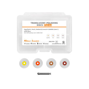 Bộ 40/50 Đĩa Đánh Bóng Nha Khoa P12 Thô/trung Bình/mịn/siêu Mịn Với Trục 1M Cho Phục Hình Composite